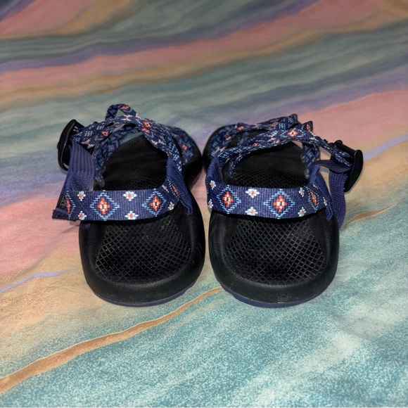 Chaco ZX2 Classic Blue Aztec Toe Loop Sandals Women Size 9 - Picture 5 of 7
